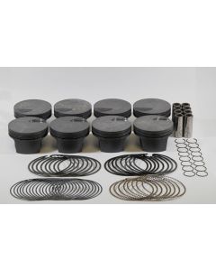 Mahle MS Piston Set BBC 496ci 4.310in Bore 4.25in Stroke 6.385in Rod 0.990 Pin -3cc 8.7 CR Set of 8 - 929869510