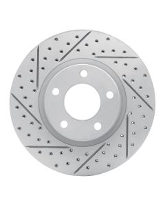 R1 04-15 Mazda 3 Front Left Drilled & Slotted Geo-Carbon Rotor - 830-80065L