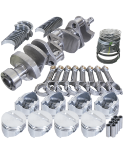 Eagle Chevy 350 1Pc 3.750in Crank 6.000in I-Beam Rods 4.030in Pistons 168 Tooth FP Balanced Assembly - B13057L03068