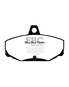 EBC 96-00 Ac Ace 5.0 Redstuff Rear Brake Pads - DP3617C
