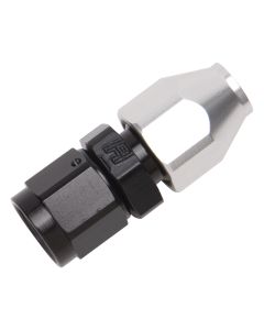 Russell Performance Black/Silver -6 AN Female Swivel to 3/8in Aluminum Tube - 639203