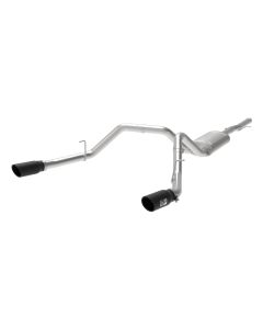 aFe Apollo GT Series 3 IN 409 SS Cat-Back Exhaust System w/ Black Tip GM Sierra 1500 09-18 - 49-44111-B