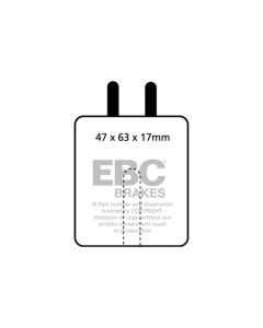 EBC 59-65 Aston Martin DB4 3.7 Vantage Greenstuff Front Brake Pads - DP2120
