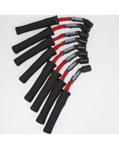 Granatelli 14-23 GM L83 5.3L/L86 6.2L Hi-Perf Coil-Near-Plug Wire Conn Kit w/Red Jacket/Blk Sleeve - 28-5362HTRB