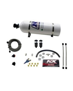 Nitrous Express Hitman EFI Single Nozzle Piranha Nitrous Kit (35-75HP) w/15lb Bottle - 20001-15