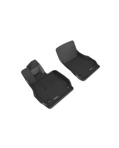 3D Maxpider 20-22 Chevrolet Corvette C8 20-22 Kagu Floor Mats - Black R1 - L1CH09611509