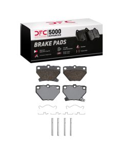 DFC 00-08 Pontiac Vibe Rear 5000 Advanced Ceramic Brake Pads and Hardware Kit - 1551-0823-01