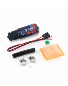 DeatschWerks Universal DW430C 430lph Compact Fuel Pump with Clips and Install Kit - 9-439-1000