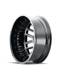 Mayhem 8107D Cogent Dually 22x8.25 / 8x200 BP / -192mm Offset / 142mm Hub Blk w/ Milled Spokes Wheel - 8107D-22877BMR192