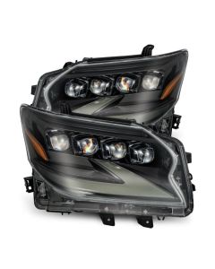 AlphaRex 14-19 Lexus GX460 (Non-AFS) NOVA LED Proj Headlights Alpha Black w/Activ Light/Seq Signal - 880301