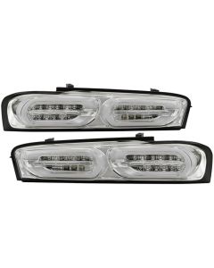 Spyder Chevy Camaro 16-18 Halogen LED Tail Lights Chrome ALT-YD-CCAM16HAL-SEQ-C - 5087225