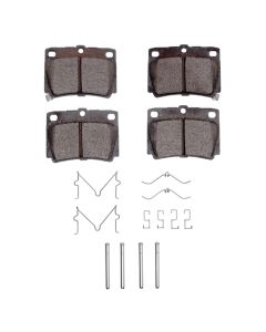 DFC 97-04 Mitsubishi Montero Sport (USA/Canada) Rear 4000 HybriDynamic Brake Pads and Hardware Kit - 4000-0733-01