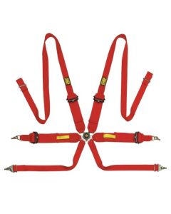 OMP Tecnica 3/2 Safety Harness - Red - DA0-0203-A02-061