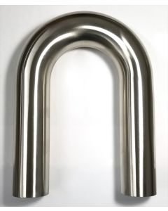Stainless Bros 2.25in Diameter 1.5D / 3.375in CLR 180 Degree Bend 6in Leg / 6in Leg Mandrel Bend - 601-05796-1150