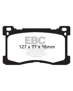 EBC 12+ Hyundai Equus 5.0 Yellowstuff Front Brake Pads - DP41882R