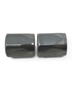 Russell Hose End Socket -6 AN Polished & Gray Anodized (2 PACK) - 615521