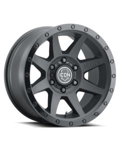 ICON Rebound 18x9 5x150 25mm Offset 6in BS 110.1mm Bore Double Black Wheel - 1818905560DB