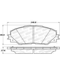 High-Performance StopTech Front Brake Pads - STOP-308.12110