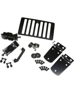 Kentrol 98-06 Jeep Wrangler TJ Hood Kit - Powdercoat Black - 50504