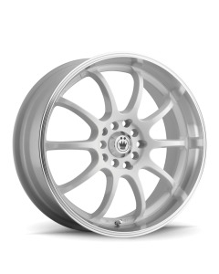 Konig Lightning 16x7 10x100/114.3 ET40 White/Machine Lip - LI67T0440W