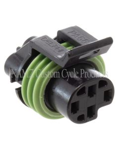 NAMZ 1999+ V-Twin Road Glide/Ultra Models Delphi OEM Oil Pressure Switch Connector (HD 72400-99) - ND-12065298