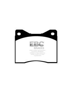 EBC 96-00 Ac Ace 5.0 Greenstuff Front Brake Pads - DP2753/2