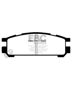 EBC 93-96 Subaru Impreza 1.8 Greenstuff Rear Brake Pads - DP2821