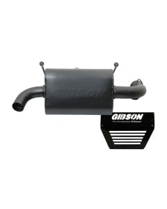 Gibson 16-18 Polaris RZR XP Turbo EPS Base 2.25in Single Exhaust - Black Ceramic - 98028