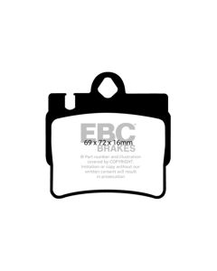 EBC 01-02 Mercedes-Benz CL55 AMG 5.5 Ultimax2 Rear Brake Pads - UD848