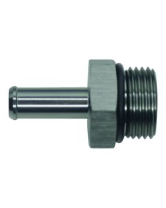 DeatschWerks 10AN ORB Male to 3/8in Male Barb Fitting - Anodized DW Titanium - 6-02-0514