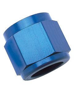 Russell Performance -4 AN Tube Nuts 1/4in dia. (Blue) (6 pcs.) - 660560