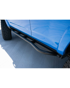 Cali Raised 10-24 Toyota 4Runner Trail Edition Bolt On Rock Sliders - Kick Out / Powder Coat - CR2700