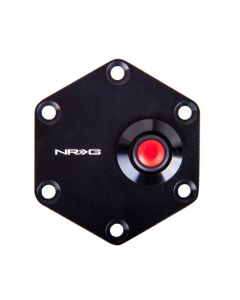 Sleek NRG Hexagonal Black Ring & Horn Button