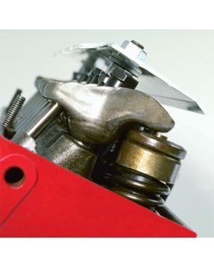 Moroso Chevrolet Small Block/Ford 289-302 (w/Stamped Rocker Arms) Valvetrain Oil Deflector - Alum - 67700