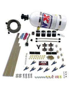 Nitrous Express 8 Cyl Alcohol Nitrous Kit (250-550HP) w/10lb Bottle - 80005-10