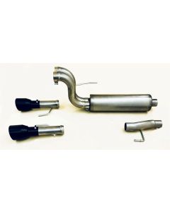 Gibson 2024 Ford F150 5.0L Black Elite Stainless Steel Split Rear Exhaust - 69226B