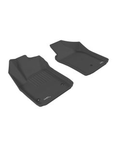 3D MAXpider 2012-2019 Fiat 500/500E Kagu 1st Row Floormat - Black - L1FA00311509