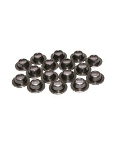 COMP Cams Valve Spring Retainers Tool Steel 10 Degree Offset Fits GM LS Engines 1997-2019, Hardened Steel, Black Finish, Set of 16 - 1795-16
