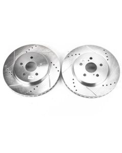 Power Stop 04-06 Lexus RX330 Front Evolution Drilled & Slotted Rotors - Pair - JBR1152XPR