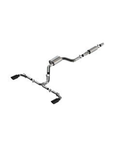 Borla 22-23 Volkswagen Golf GTI 2.0L AT/MT 3inch S-Type Cat-Back Exhaust - 4in Black Chrome Tips - 140883BC
