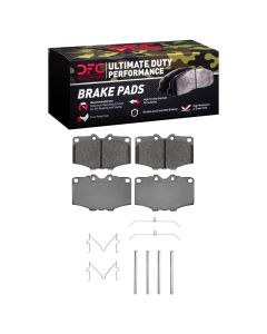 DFC 76-89 Toyota Land Cruiser Front Ultimate Duty Performance Brake Pads and Hardware Kit - 1400-0137-01