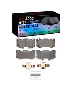 DFC 15-23 Ford Mustang Front 4000 HybriDynamic Brake Pads and Hardware Kit - 4000-1784-01
