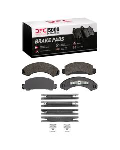 DFC 83-97 Ford Aerostar Front 5000 Advanced Semi Metallic Brake Pads and Hardware Kit - 1551-0387-01