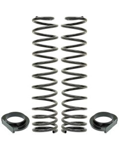 RockJock JL Front Coil Springs 4in Lift w/ Urethane Isolators Pair - CE-9818FS