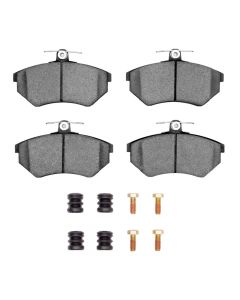 DFC 84-02 Audi 4000 Quattro Front 5000 Advanced Low Metallic Brake Pads and Hardware Kit - 1551-0696-01