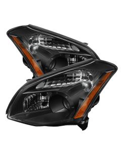 xTune Nissan Maxima (Halogen Only) 07-08 Crystal Headlights Black HD-JH-NM07-AM-BK - 9025549