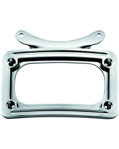 Chrome Curved License Plate Frame - Kuryakyn 3162
