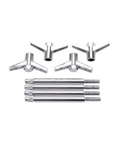 Edelbrock 2Pc Wing Bolts- 2 7/8-Inch - 4400