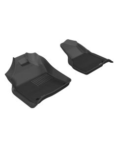 3D MAXpider 2012-2020 Dodge Ram 1500 Crew/2500/3500 Crew/Mega Kagu 1st Row Floormat - Black - L1DG02011509