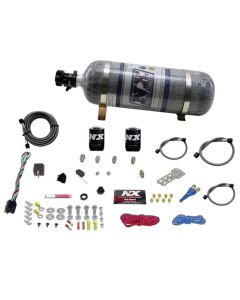 Nitrous Express Ford EFI Race Single Nozzle Nitrous Kit (100-250HP) w/Composite Bottle - 20113-12